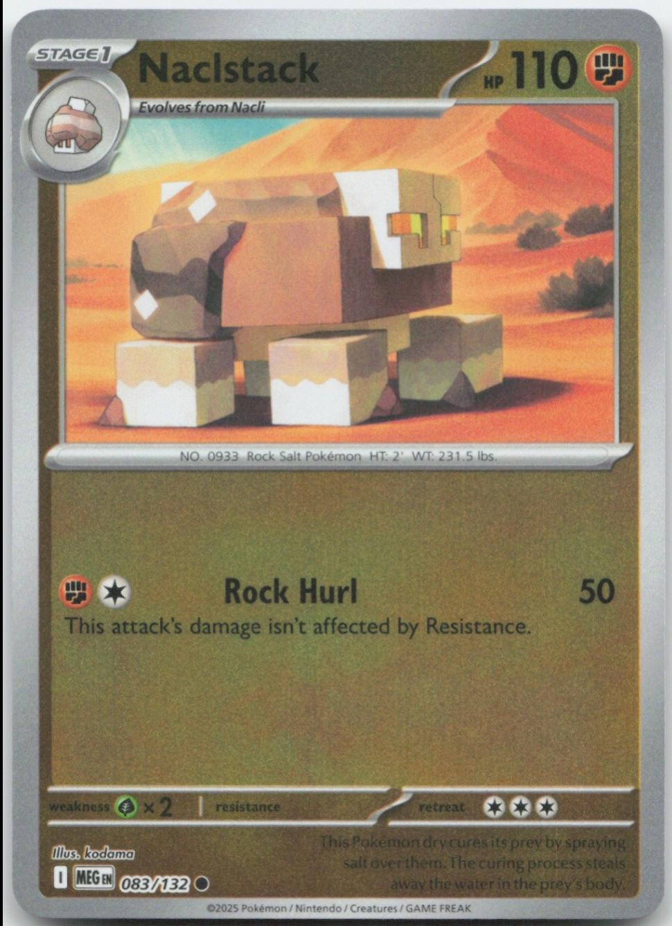 Mega Evolution Naclstack [Reverse Holo] Pokémon card